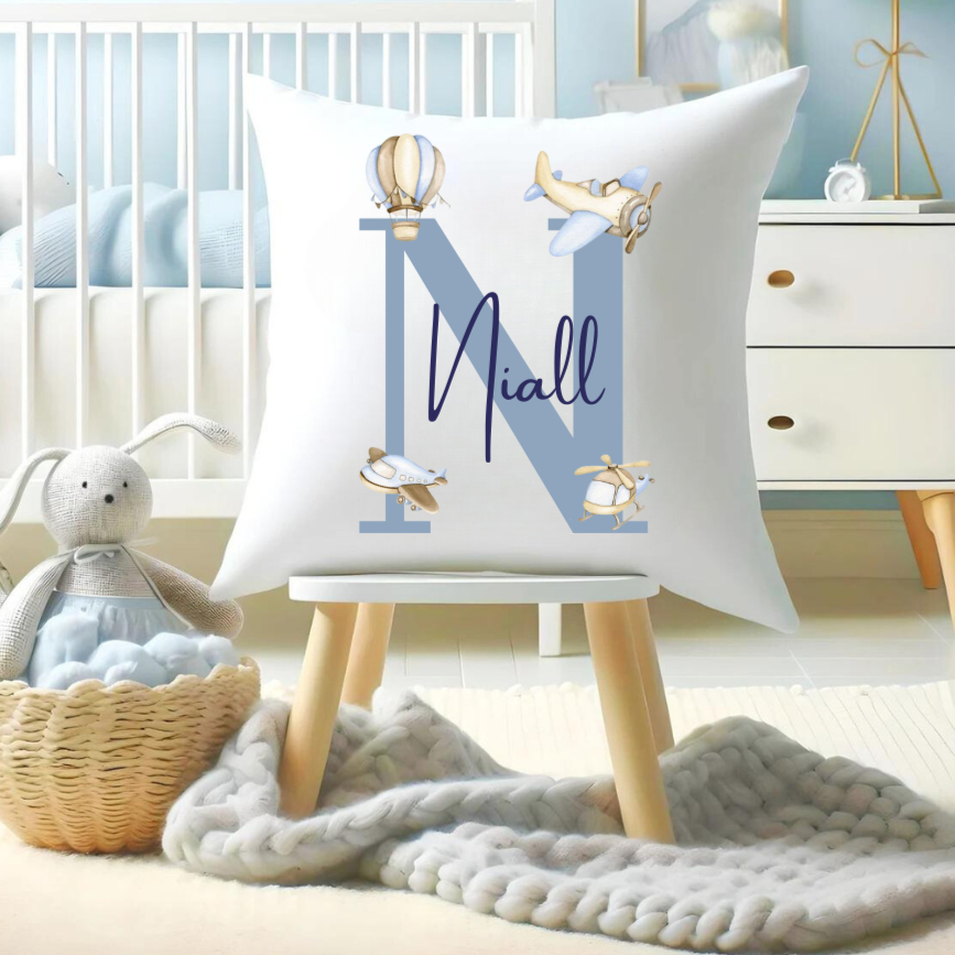 personalised nursery cushion